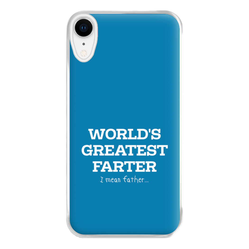 World's Greatest Farter  Phone Case for iPhone XR