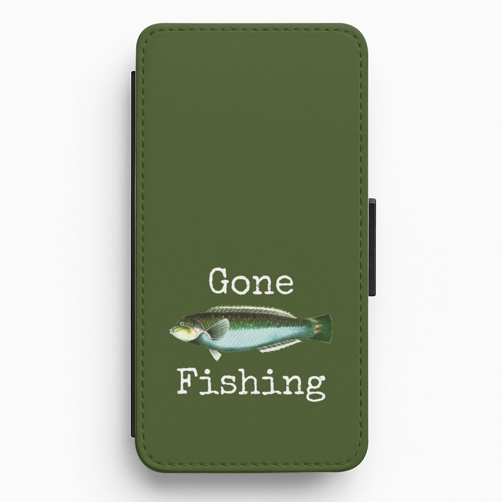 Gone Fishing Flip / Wallet Phone Case