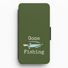 Gone Fishing Flip / Wallet Phone Case