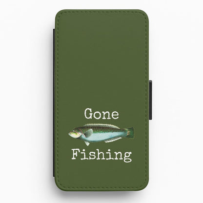Gone Fishing  Flip / Wallet Phone Case