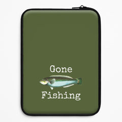 Gone Fishing  Laptop Sleeve