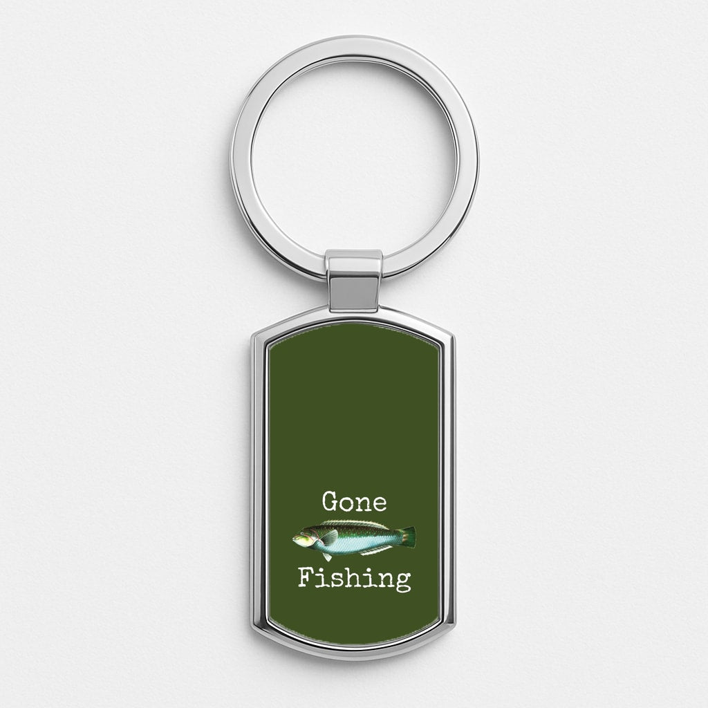 Gone Fishing  Luxury Keyring