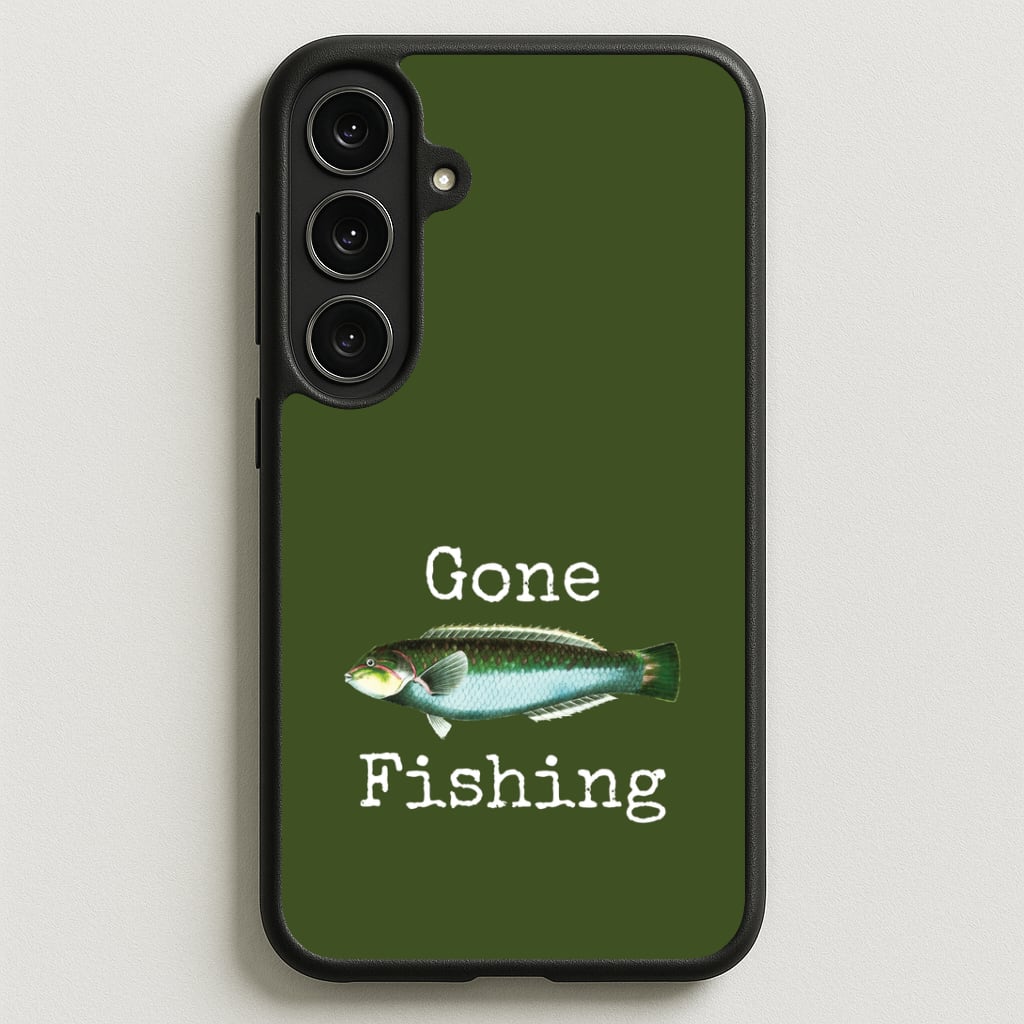 Gone Fishing Phone Case for Galaxy S25FE