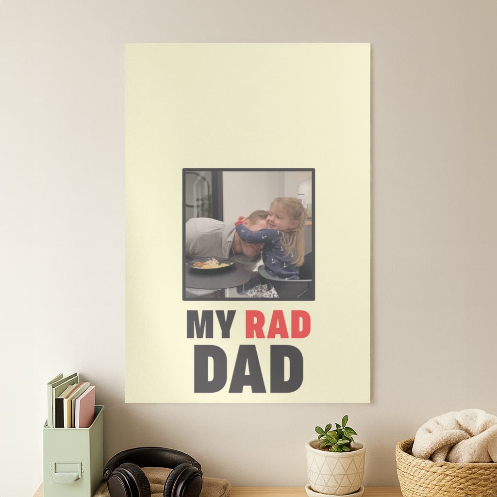 My Rad Dad Personalised Poster