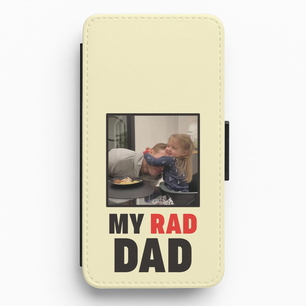 My Rad Dad Personalised Flip / Wallet Phone Case