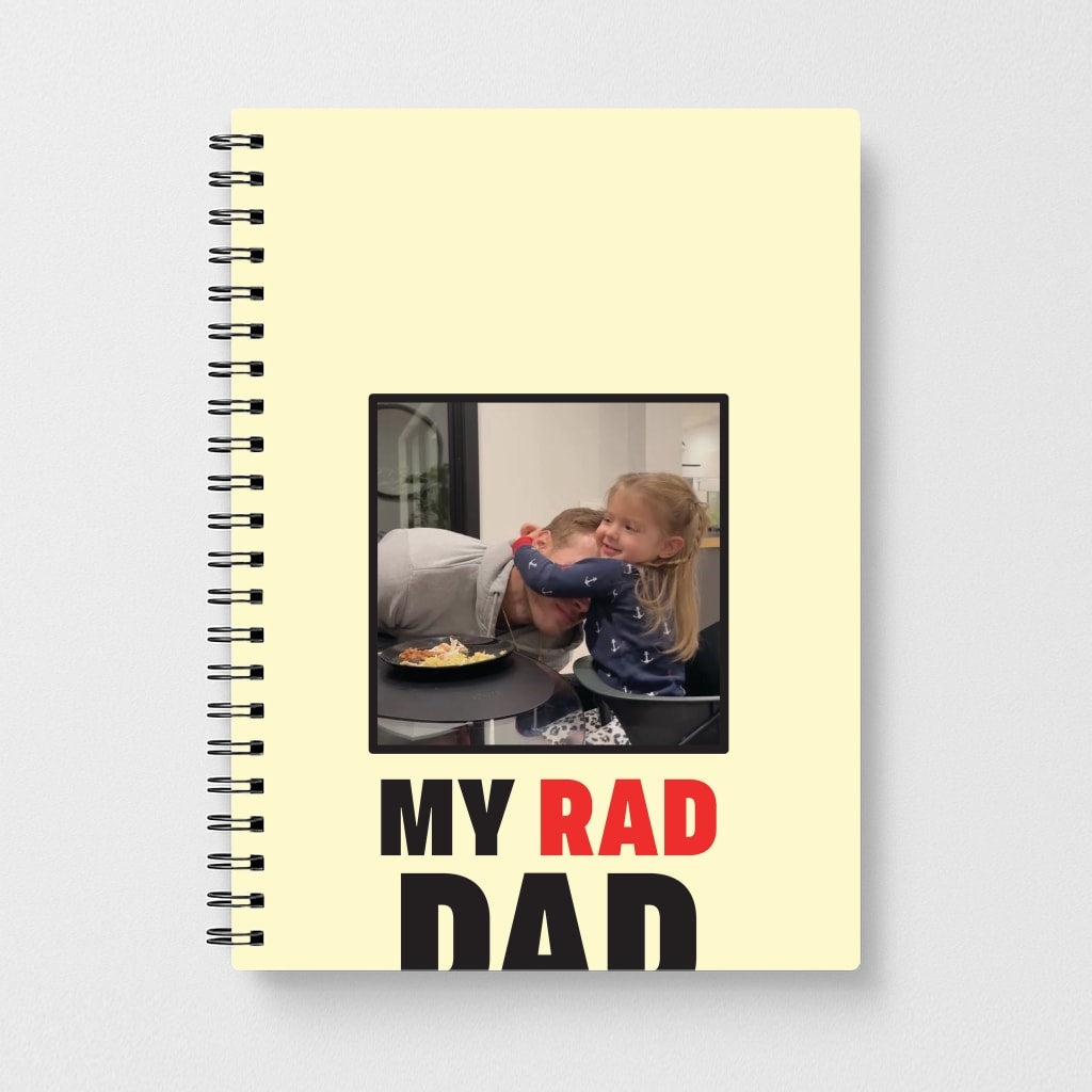 My Rad Dad Personalised Notebook