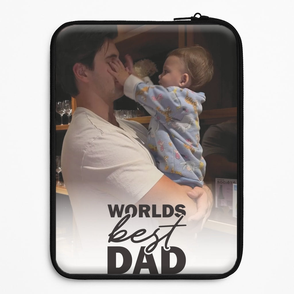 World's Best Dad Personalised Universal Laptop Sleeve