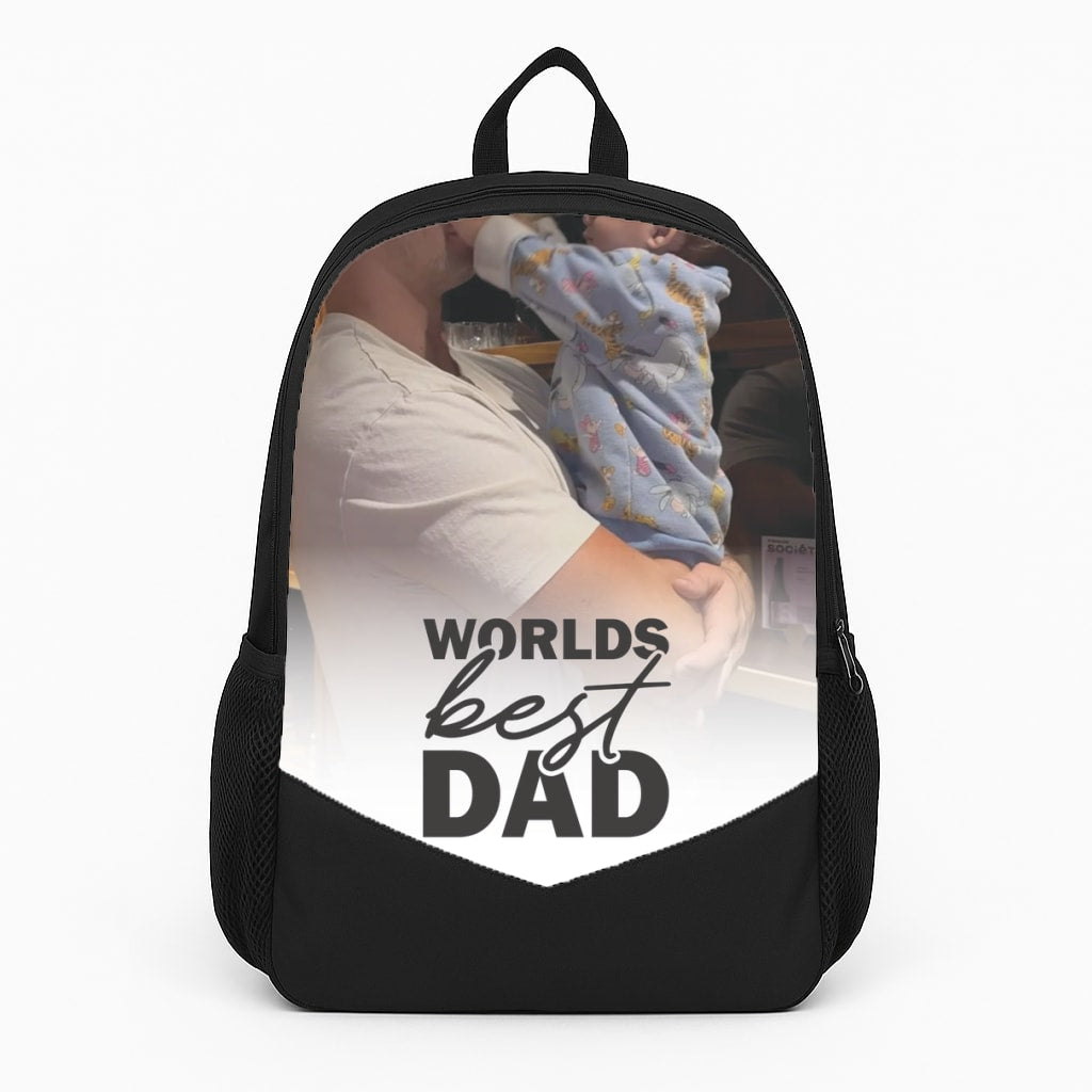 World's Best Dad Personalised Backpack