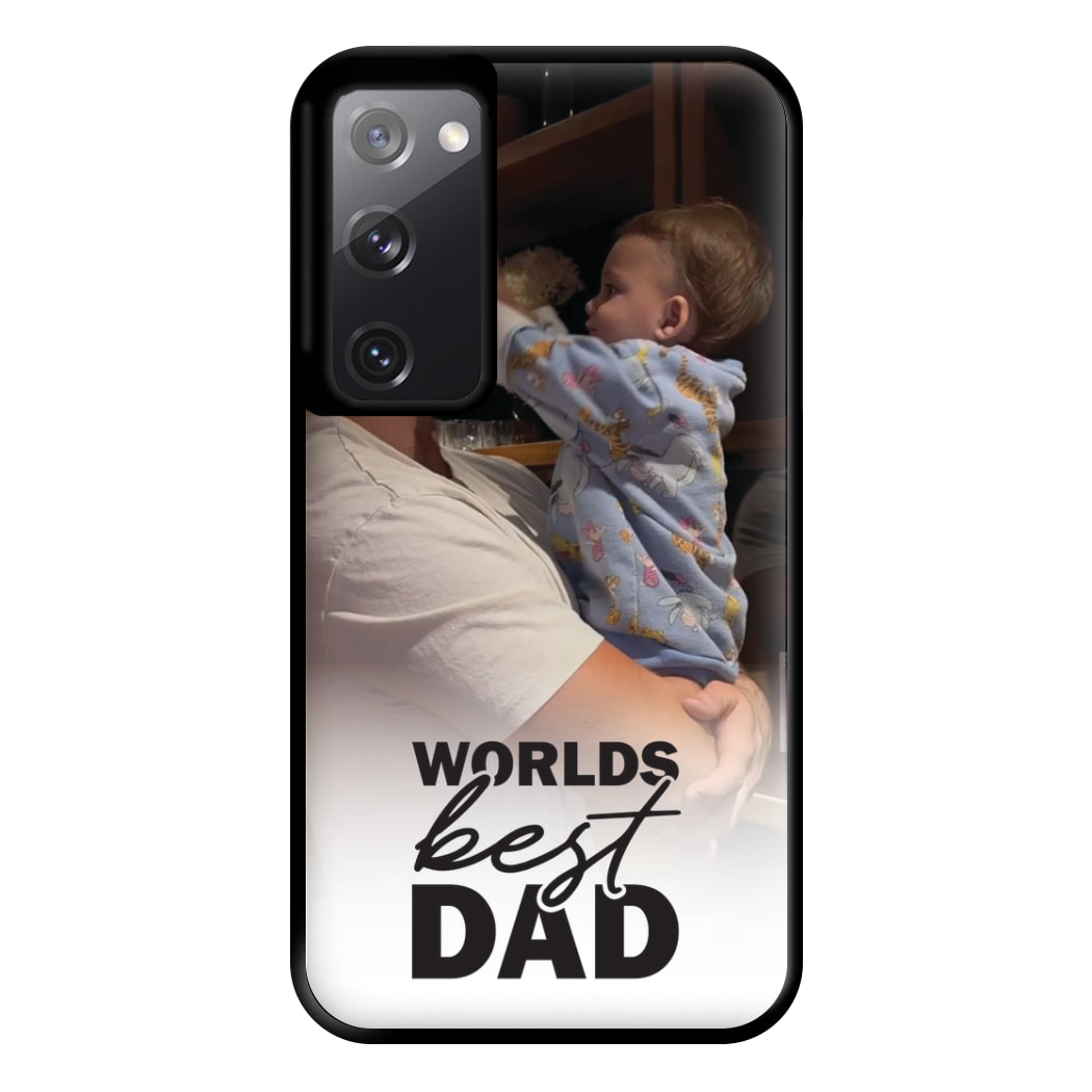 World's Best Dad Personalised Phone Case for Galaxy S20FE