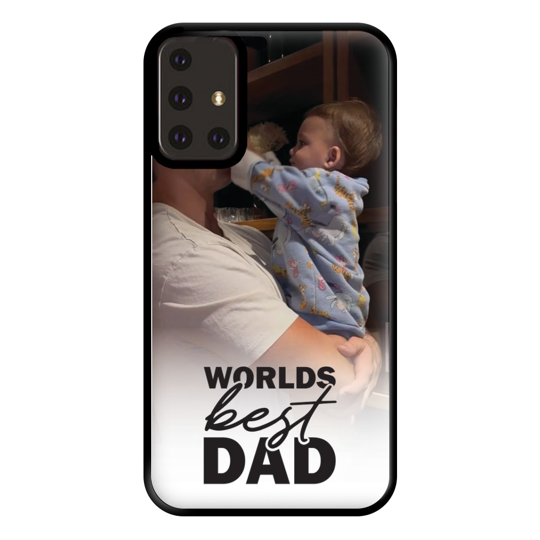 World's Best Dad Personalised Phone Case for Galaxy A71