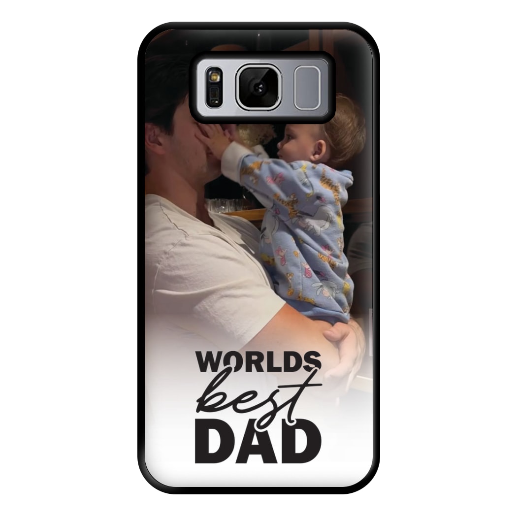 World's Best Dad Personalised Phone Case for Galaxy S8 Plus
