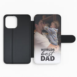 World's Best Dad Personalised Flip Phone Case