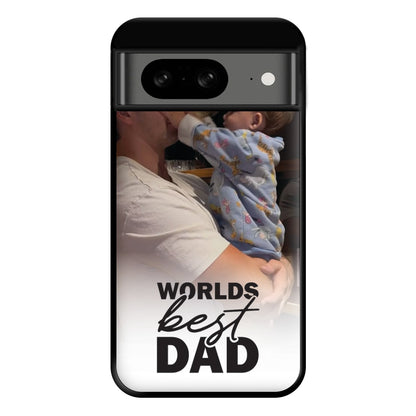 World's Best Dad Personalised Phone Case for Google Pixel 8