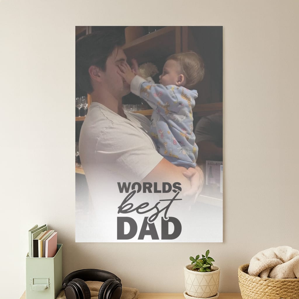 World's Best Dad Personalised Poster