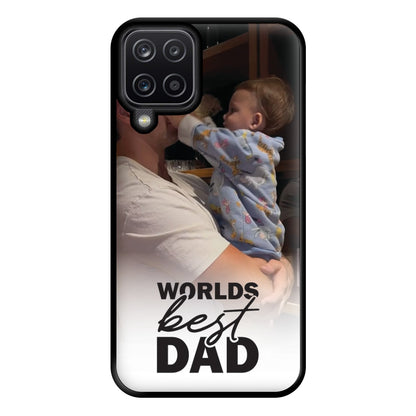 World's Best Dad Personalised Phone Case for Galaxy A12
