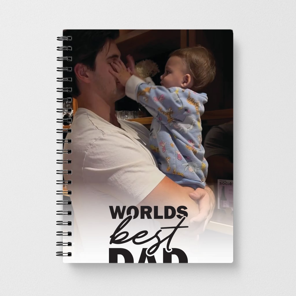 World's Best Dad Personalised Notebook