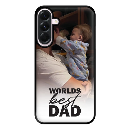 World's Best Dad Personalised Phone Case for Galaxy A36