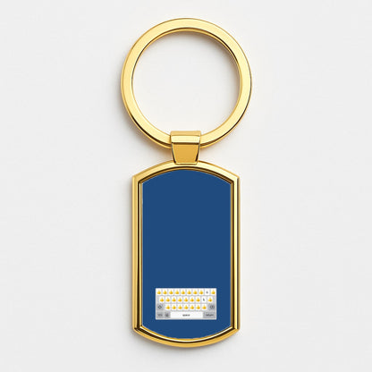 Dad's Keyboard - Father's Day Gold Keyring
