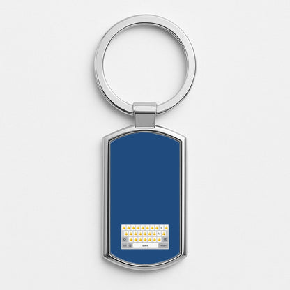 Dad's Keyboard - Father's Day Silver Keyring