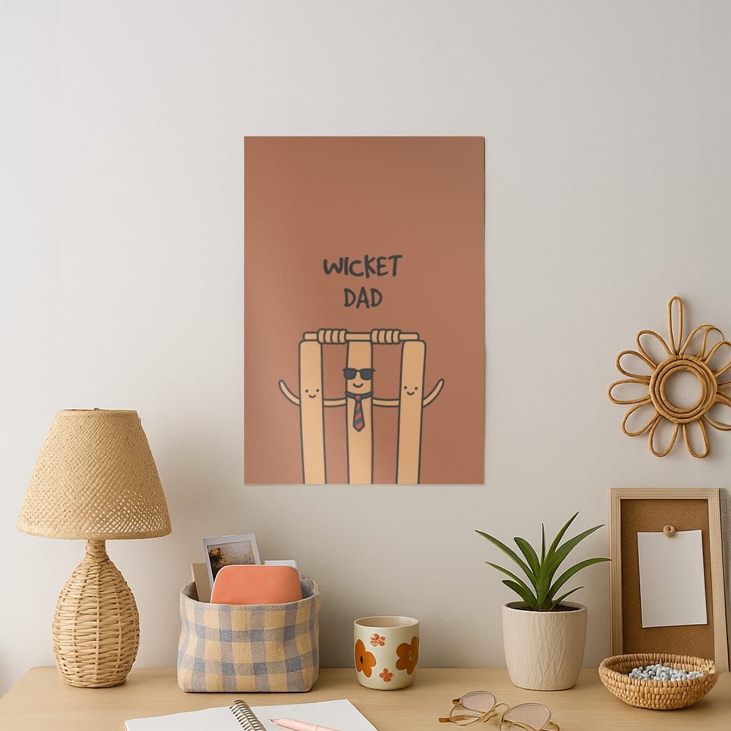 Wicket Dad - Father's Day Art Print