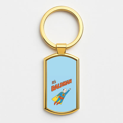It's Baldman - Father's Day Gold Keyring