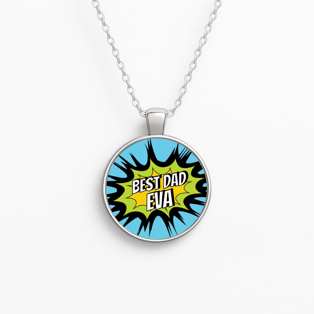 Comic Book Best Dad Eva Necklace