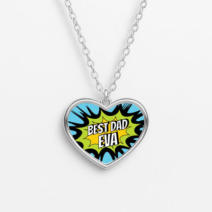 Comic Book Best Dad Eva Necklace
