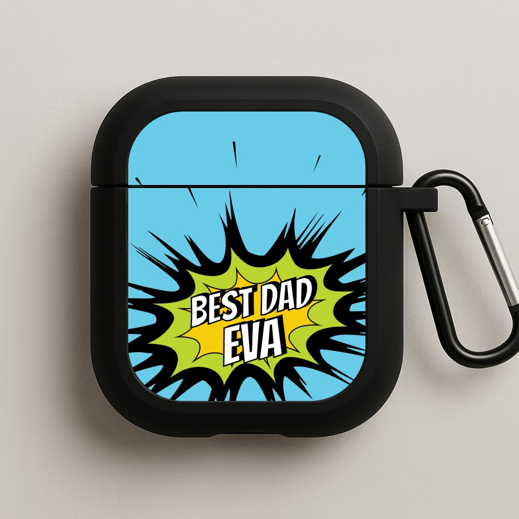 Comic Book Best Dad Eva AirPods Case
