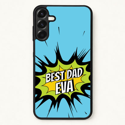 Comic Book Best Dad Eva Phone Case for Galaxy A57