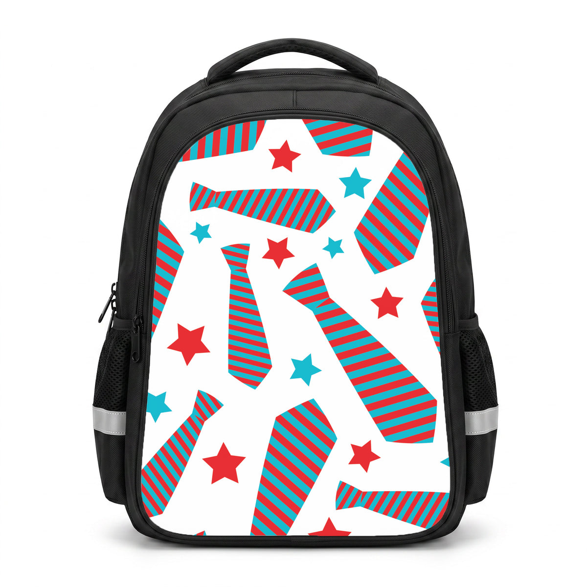 Tie And Stars Pattern Backpack