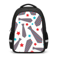 Tie And Stars Pattern Backpack