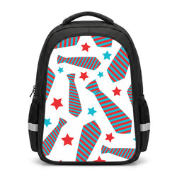 Tie And Stars Pattern Backpack