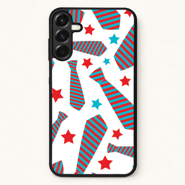 Tie And Stars Pattern Phone Case for Galaxy A37