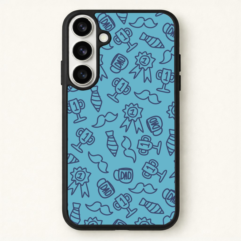 Dad Doodles Pattern Phone Case for Galaxy S26