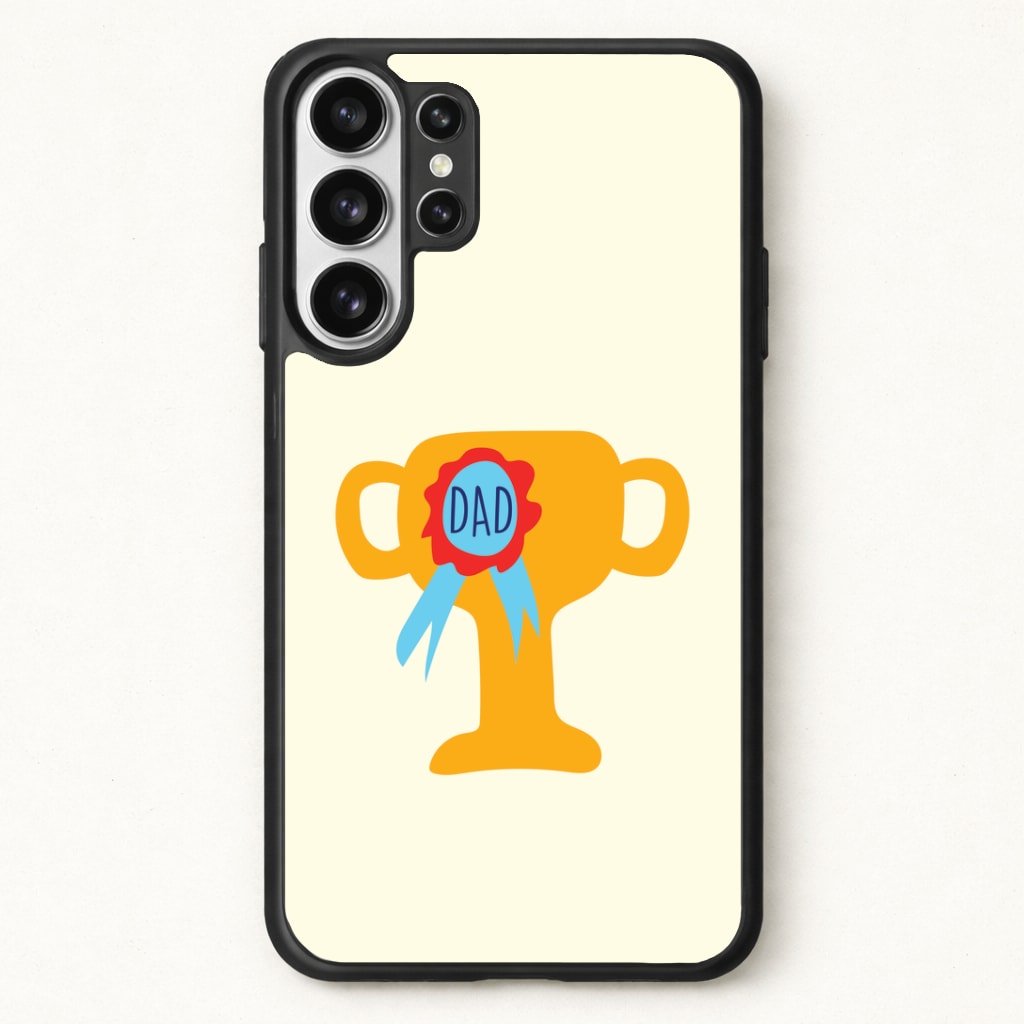 Cartoon Dad Trophy Phone Case for Galaxy S26 Ultra