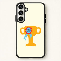 Cartoon Dad Trophy Phone Case for Galaxy S26 Plus