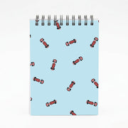Race Cars Pattern Blue Notebook 4