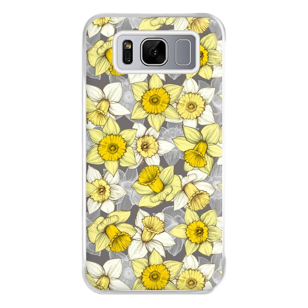 Daffodil Daze - Spring Pattern Phone Case for Galaxy S8 Plus