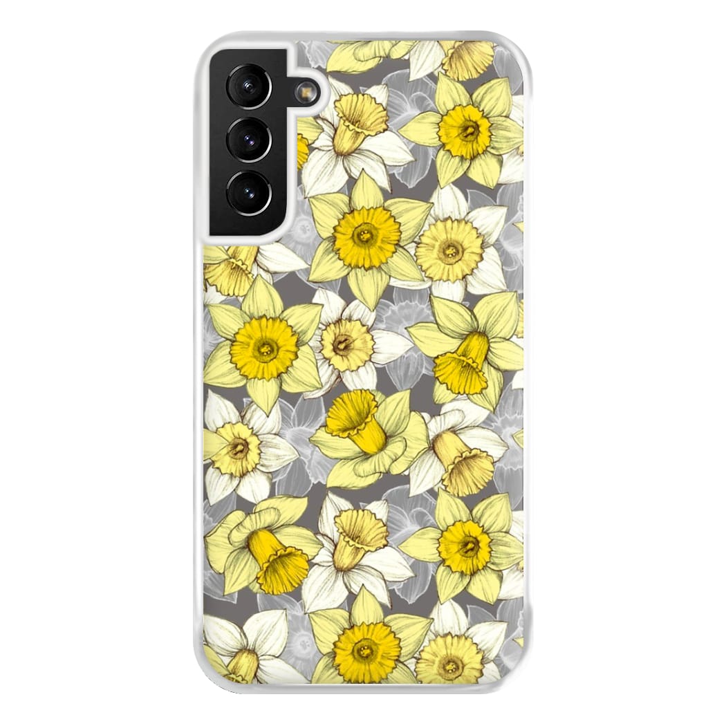 Daffodil Daze - Spring Pattern Phone Case for Galaxy S21 Plus