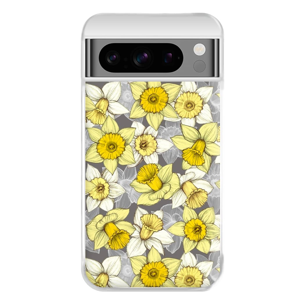 Daffodil Daze - Spring Pattern Phone Case for Google Pixel 8 Pro