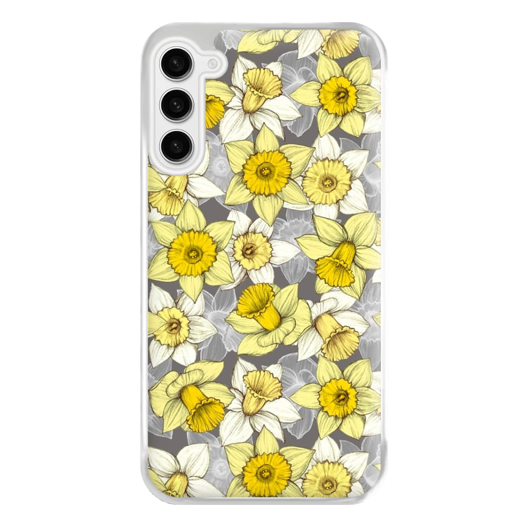 Daffodil Daze - Spring Pattern Phone Case for Galaxy S23FE