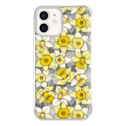 Daffodil Daze - Spring Pattern Phone Case for iPhone 13 Mini