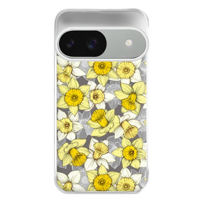 Daffodil Daze - Spring Pattern Phone Case for Google Pixel 9 / 9 Pro