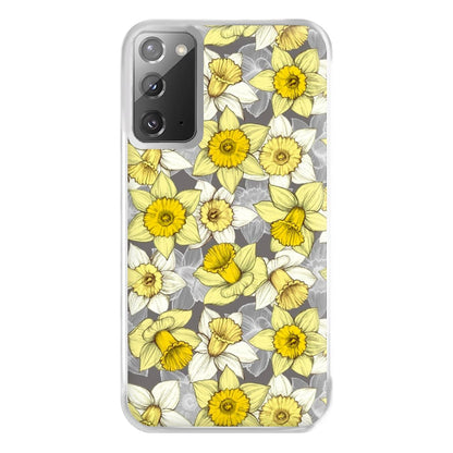 Daffodil Daze - Spring Pattern Phone Case for Galaxy Note 20 Ultra