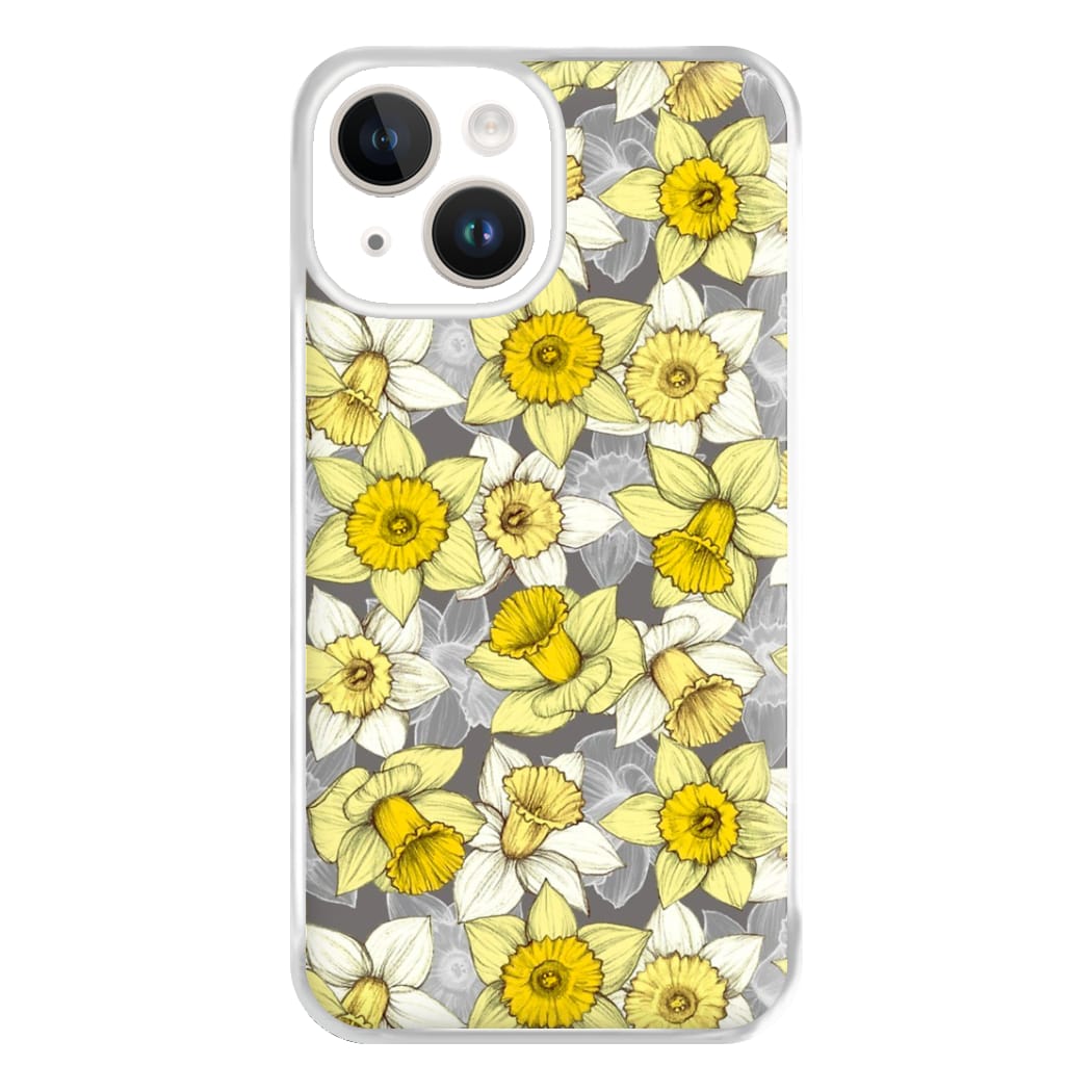 Daffodil Daze - Spring Pattern Phone Case for iPhone 14