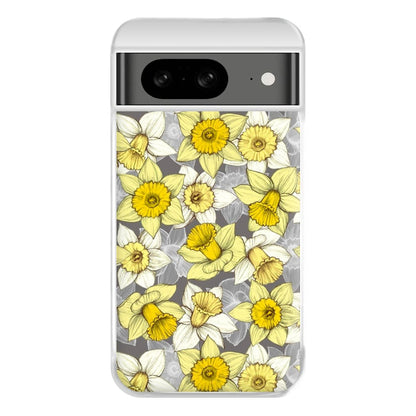 Daffodil Daze - Spring Pattern Phone Case for Google Pixel 8