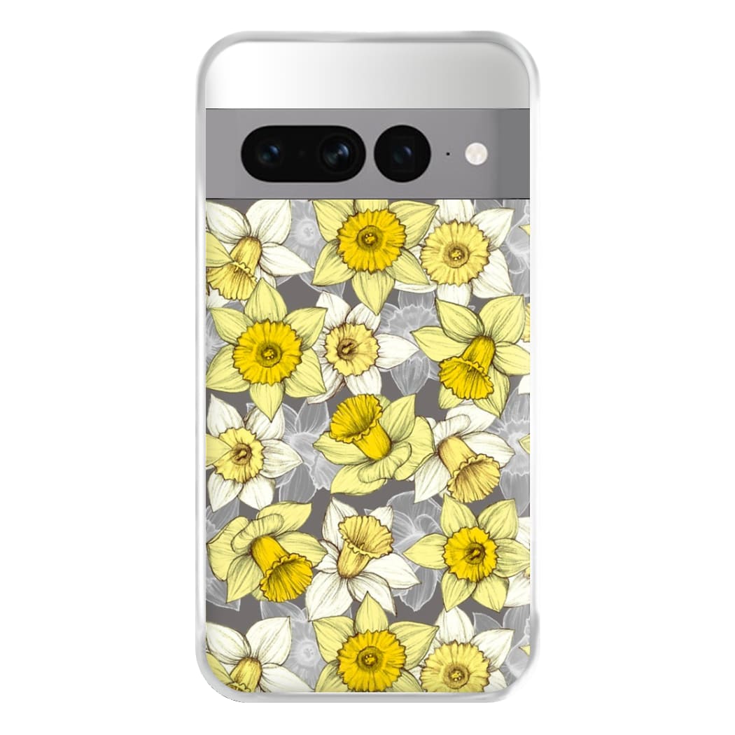 Daffodil Daze - Spring Pattern Phone Case for Google Pixel 7 Pro