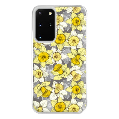 Daffodil Daze - Spring Pattern Phone Case for Galaxy S20 Plus