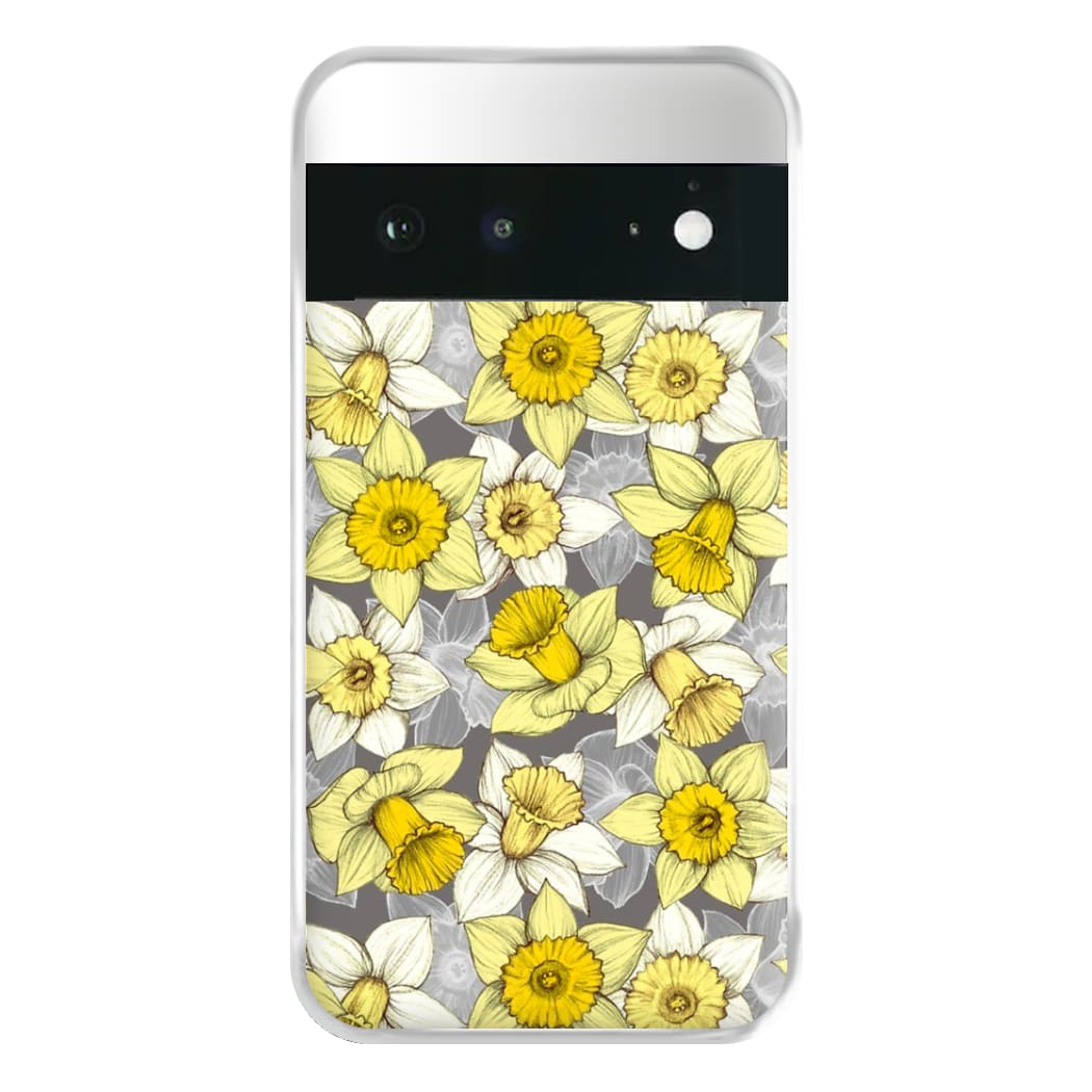 Daffodil Daze - Spring Pattern Phone Case for Google Pixel 6a