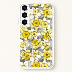 Daffodil Daze - Spring Pattern Phone Case for Galaxy S26